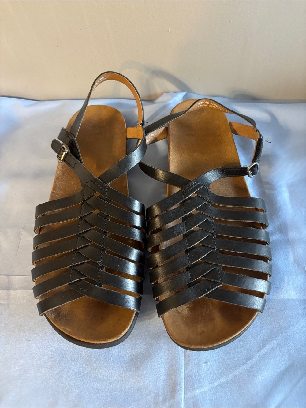 Dansko Black Leather Strappy Slingback Sandals